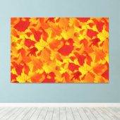 Herfst zonnig glanzend blad design canvas afdruk (Insitu (Houten vloer))
