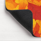 Herfst zonnig glanzend blad design muismat (Hoek)