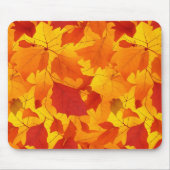 Herfst zonnig glanzend blad design muismat (Voorkant)