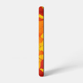 Herfst zonnig glanzend blad design samsung galaxy hoesje (Linkerkant)