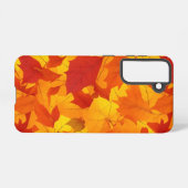 Herfst zonnig glanzend blad design samsung galaxy hoesje (Achterkant horizontaal)
