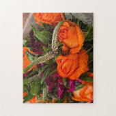 Herfst Zonsondergang Boeket Puzzel, 28 cm x 35,5 c Legpuzzel (Verticaal)