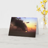 Herfst Zonsondergang Equinox van Klip Kaluna Kaart (Gele Bloem)