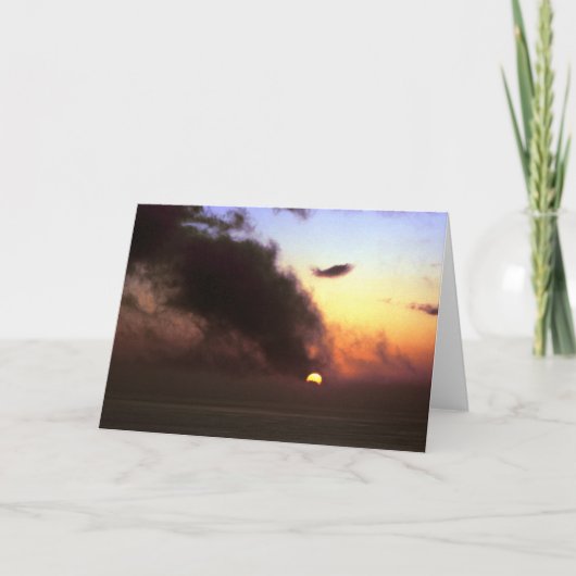 Herfst Zonsondergang Equinox van Klip Kaluna Kaart (Voorkant)