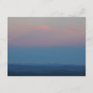 Herfst zonsondergang in de Blue Ridge Mountains Briefkaart