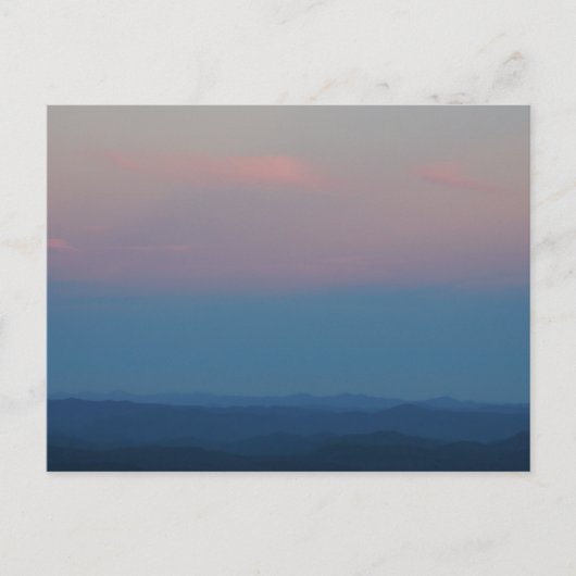 Herfst zonsondergang in de Blue Ridge Mountains Briefkaart (Voorkant)