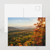 Herfst Zonsondergang | North Carolina Briefkaart (Voorkant / Achterkant)