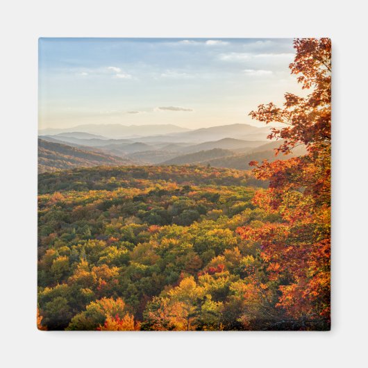 Herfst Zonsondergang | North Carolina Magneet (Voorkant)