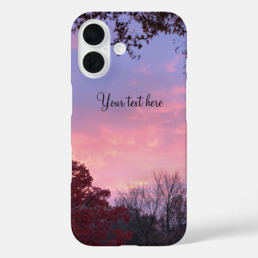 Herfst zonsondergang over bomen Case-Mate iPhone Case (Achterkant)