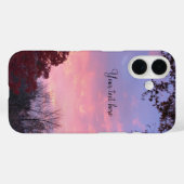 Herfst zonsondergang over bomen Case-Mate iPhone Case (Achterkant (horizontaal))