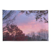  Herfst Zonsondergang Roze Blauwe Hemel Kussensloop (Achterkant-Rechts)