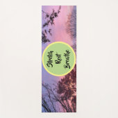 Herfst Zonsondergang Stretch Rust Adem Yoga Mat (Voorkant)
