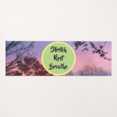 Herfst Zonsondergang Stretch Rust Adem Yoga Mat (Voorkant (horizontaal))