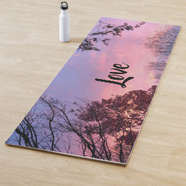 Herfst zonsondergang Yogamat