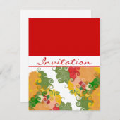 Herfst zwaait binnen kaart (Voorkant / Achterkant)