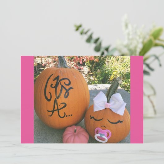 Herfst Zwangerschap Aankondiging (Staand voorkant)