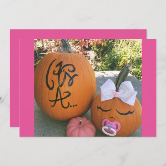 Herfst Zwangerschap Aankondiging (Voorkant / Achterkant)