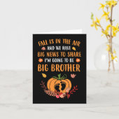 Herfst Zwangerschap Aankondiging Broeder najaar B (Gele Bloem)