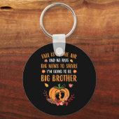 Herfst Zwangerschap Aankondiging Broedernajaar Sleutelhanger (Voorkant)