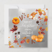 Herfst Zwangerschap Kaart (Voorkant)