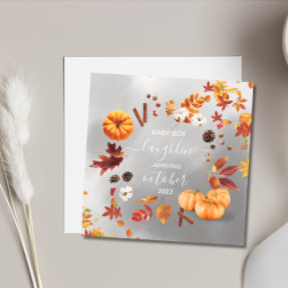 Herfst Zwangerschap Kaart