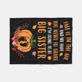 Herfst Zwangerschap najaar zuster Fleece Deken (Voorkant (Horizontaal))