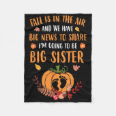 Herfst Zwangerschap najaar zuster Fleece Deken (Voorkant)