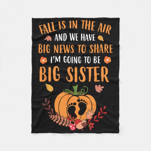 Herfst Zwangerschap najaar zuster Fleece Deken (Voorkant)