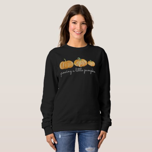 Herfst Zwangerschapsaankondiging sweatshirt (Voorkant volledig)
