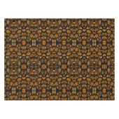 Herfst Zwart Sinaasappel Bruin gebladerte Tafelkleed (Voorkant (Horizontaal))