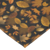 Herfst Zwart Sinaasappel Bruin gebladerte Tafelkleed (Gekanteld)