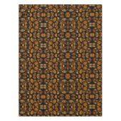 Herfst Zwart Sinaasappel Bruin gebladerte Tafelkleed (Voorkant)