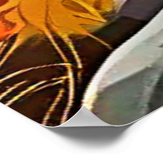 Herfst Zwarte Beer Poster (Hoek)