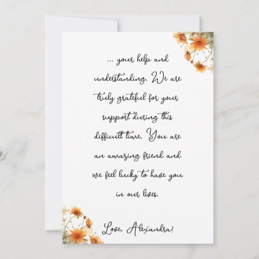 Herfst Zwarte Kat Met Tractor Bedankkaart (Achterkant)