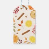 Herfstachtig sudderend potpourri cadeaulabel (Achterkant)