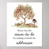Herfstappel van onze ogen Envelope Station Bord Poster (Voorkant)