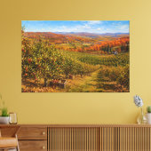 Herfstappelboomgaardlandschap Canvas Afdruk (Insitu (Woonkamer))