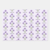 Herfstasterbloemen Inpakpapier Vel (Voorkant)