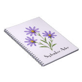 Herfstasterbloemen Notitieboek (Rechterzijde)
