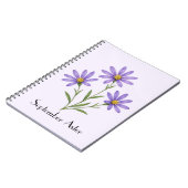 Herfstasterbloemen Notitieboek (Linkerzijde)