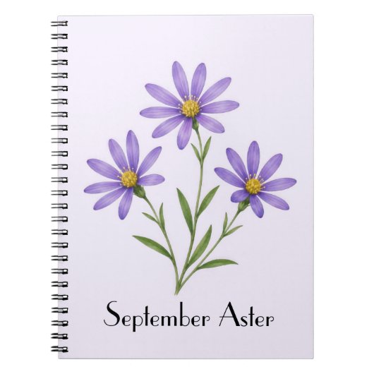 Herfstasterbloemen Notitieboek (Voorkant)