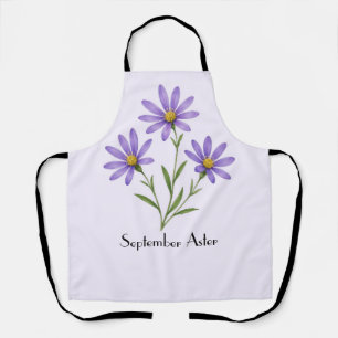 Herfstasterbloemen schort