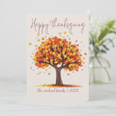 herfstb feestdagenkaart (Staand voorkant)