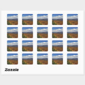 Herfstbeeld van de Zuidelijke Appalachen Vierkante Sticker (Vel)