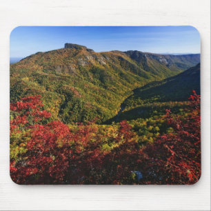 Herfstbeeld van Linville Gorge vaak genoemd de Muismat