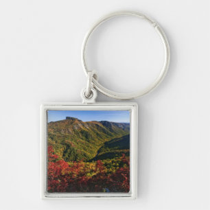 Herfstbeeld van Linville Gorge vaak genoemd de Sleutelhanger