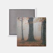 Herfstbeeld van nevelig bos, Grandfather 2 Magneet (Voorkant / Achterkant)