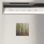 Herfstbeeld van nevelig bos, Grandfather 3 Magneet (Insitu (Vaatwasser))