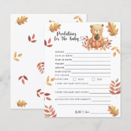 Herfstbeer - babyvoorspellingen en advies
