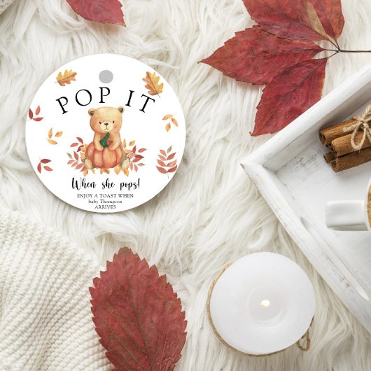 Herfstbeer met pompoen - Pop het! Bedankjes Labels